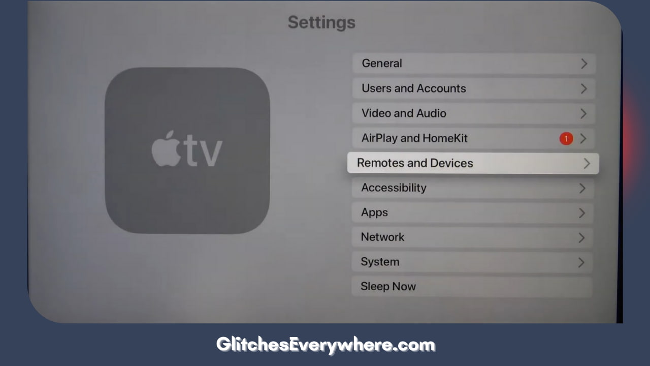 Navigate And Go To The Remotes And Devices Option