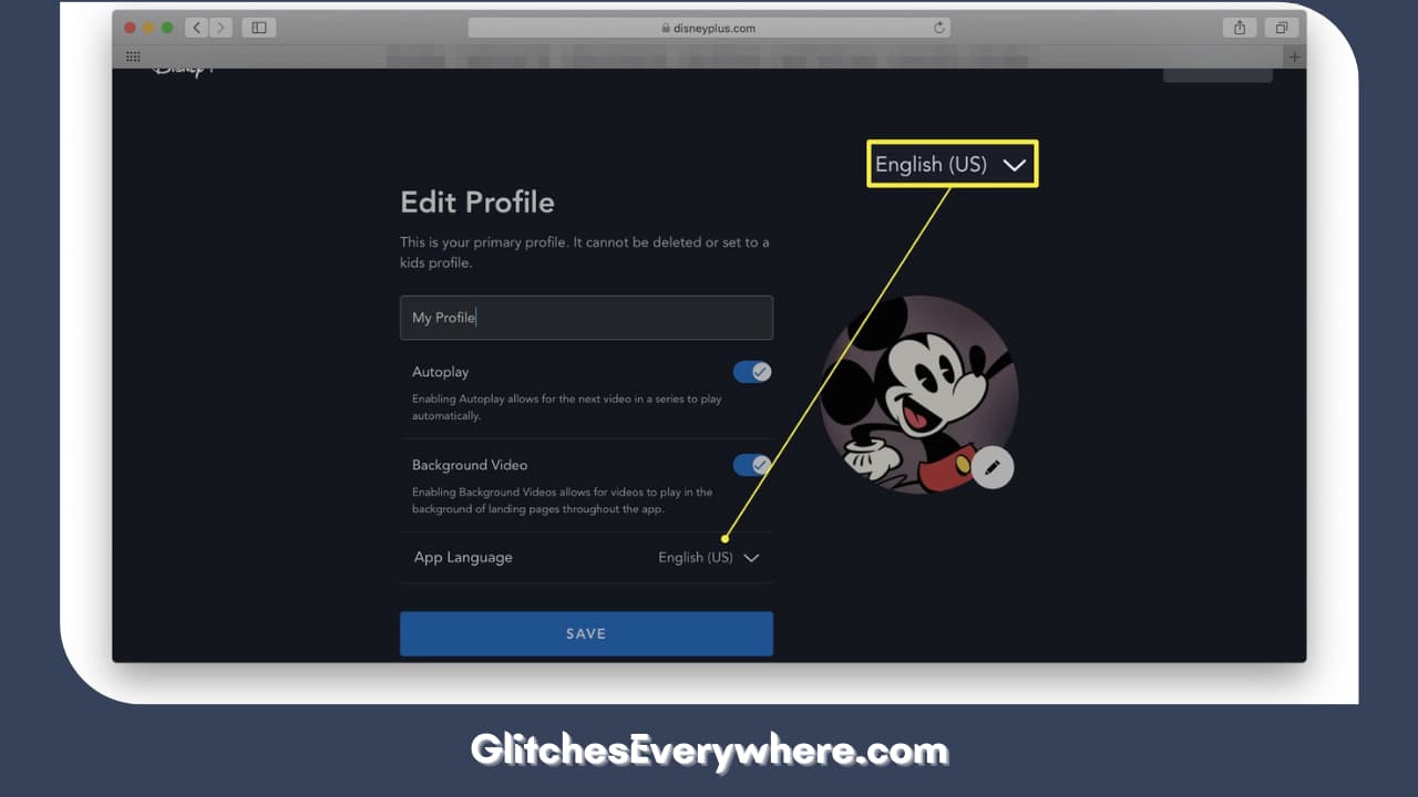 Change The Disney Plus Language In Your Browser