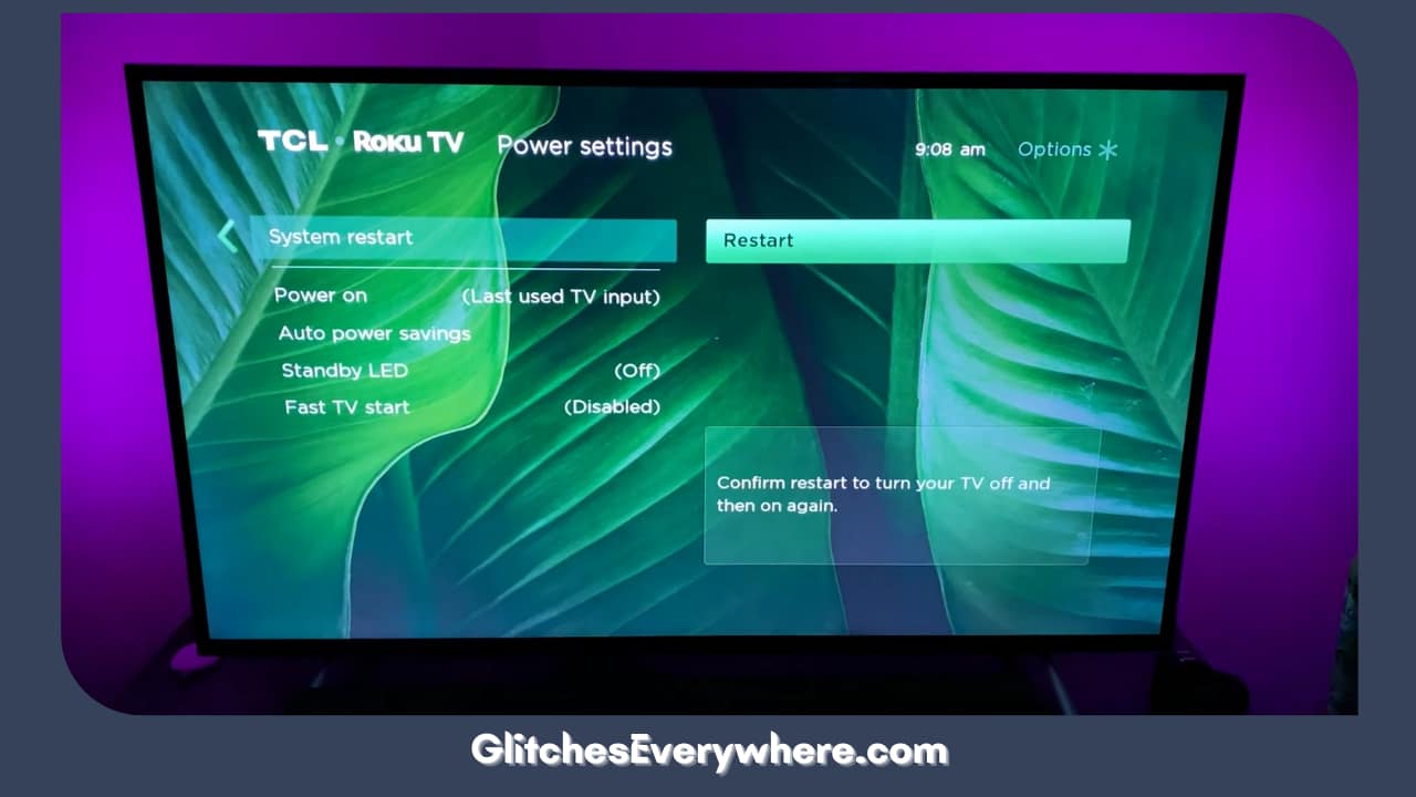 Locate The Restart Option And Press It To Reboot Your Roku Device