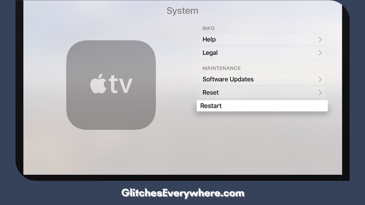 Restart Your Apple Tv