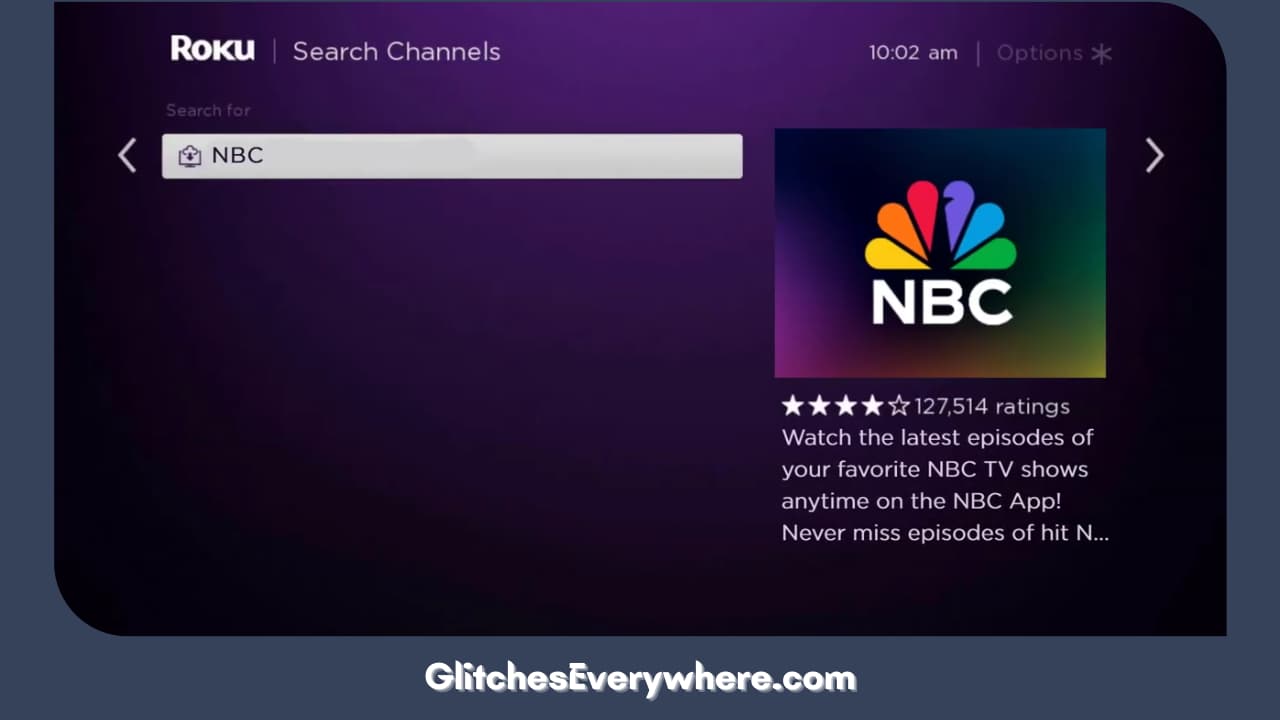 From The Prompted Results, Locate And Pick The Nbc Channel