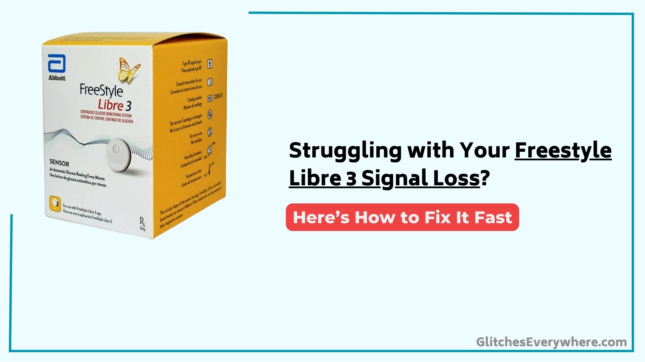 Freestyle Libre 3 Signal Loss Troubleshooting