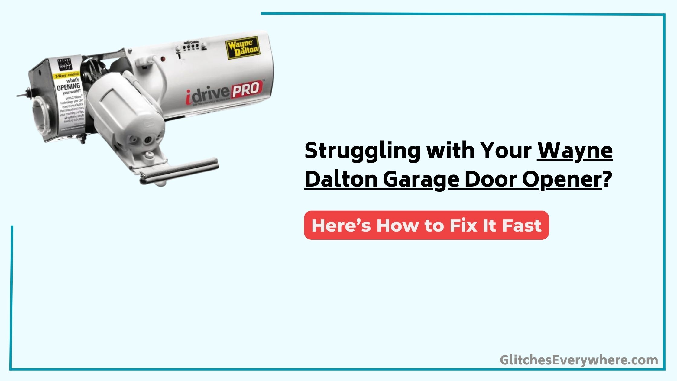 Wayne Dalton Garage Door Opener Troubleshooting