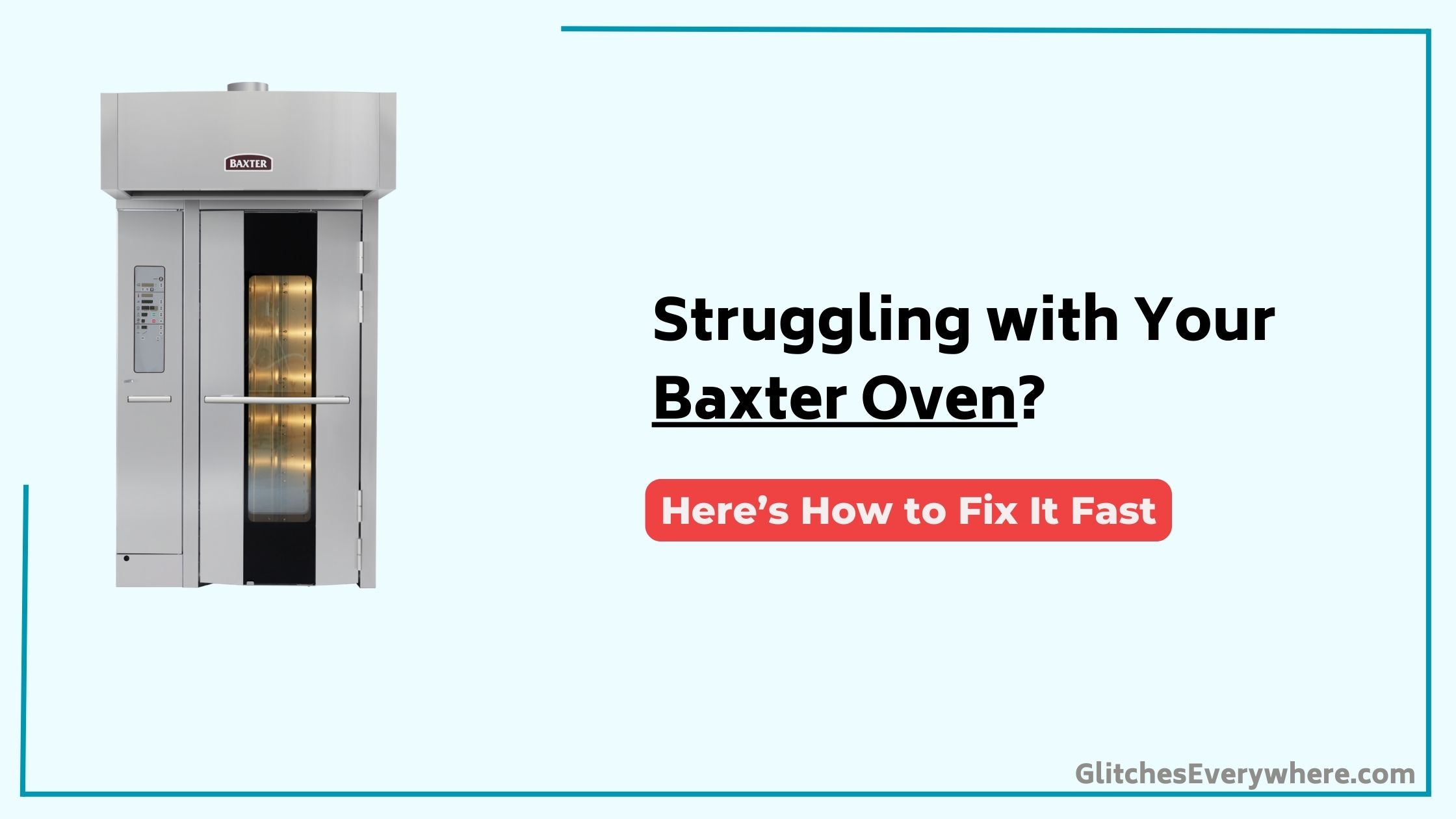 Baxter Oven Troubleshooting