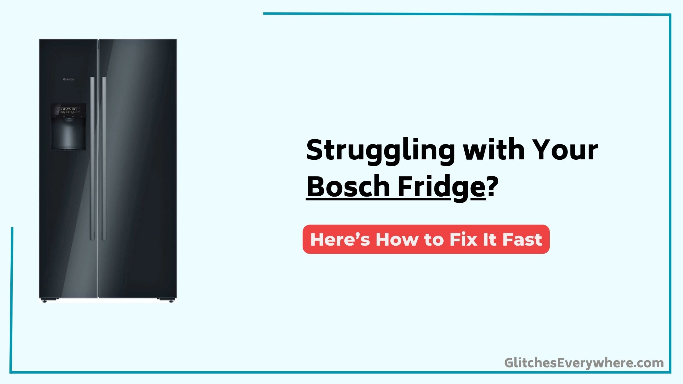 Bosch Fridge Troubleshooting