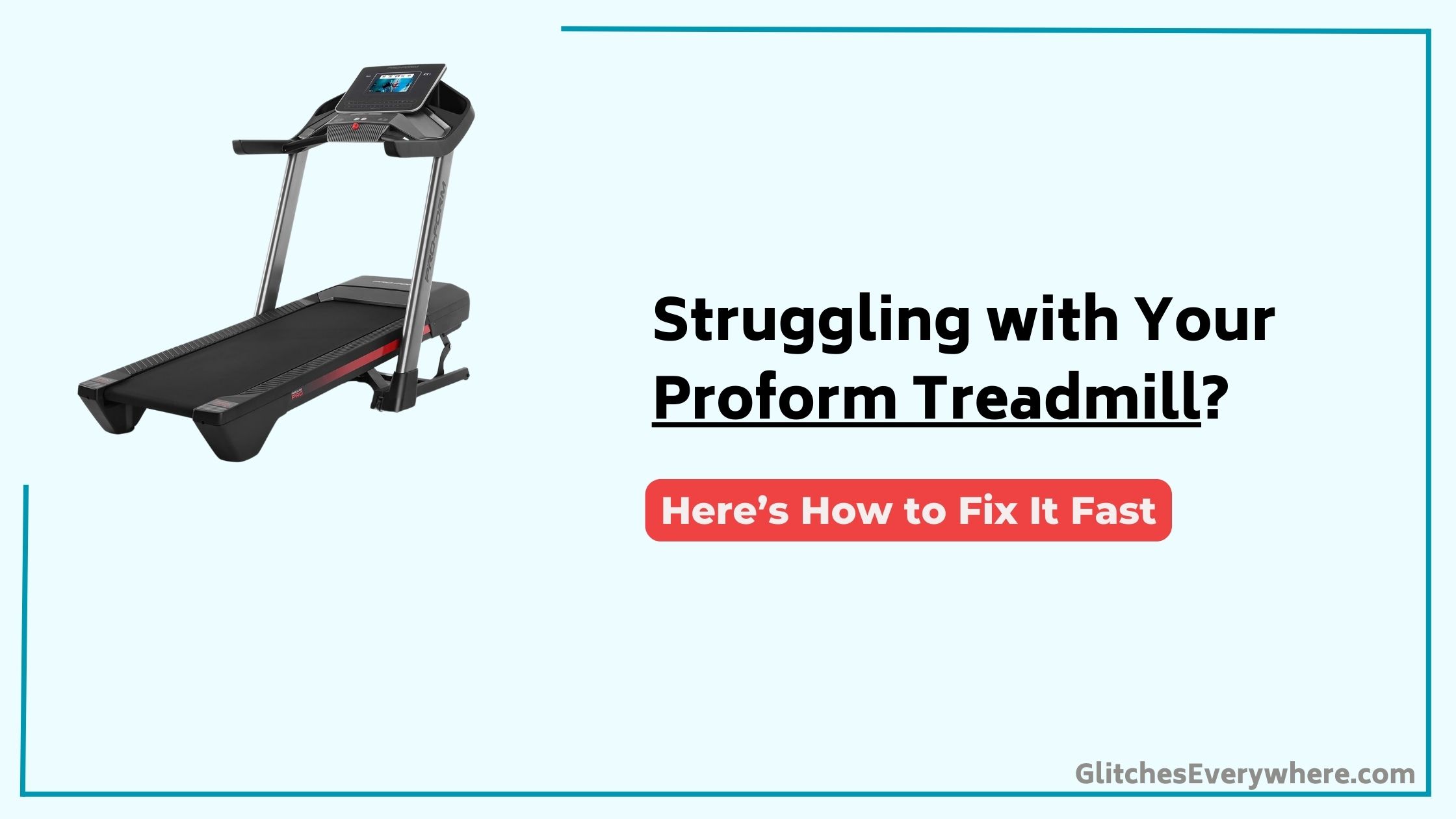 Proform Treadmill Troubleshooting